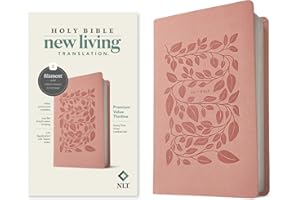 NLT Premium Value Thinline Bible, Filament-Enabled Edition: New Living Translation, Dusty Pink Vines, Premium Value Thinline, Filament-enabled Edition