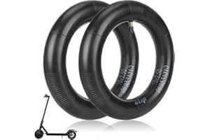 HPGAAVD 10×2.5 Cámara de Aire para Patinete Eléctrico，10 Pulgadas Cámaras de Aire Reforzada para Ninebot MAX G30/Soflow So4 Pro/Kugoo M4 M4Pro，60/70-6.5 Neumático de repuesto para patinete eléctrico