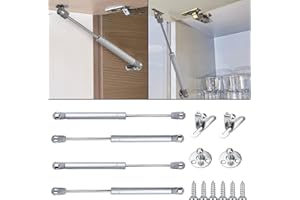 INDAUX Lot de 2 vérins à gaz pour mini piston de levage X 198 mm + fixations