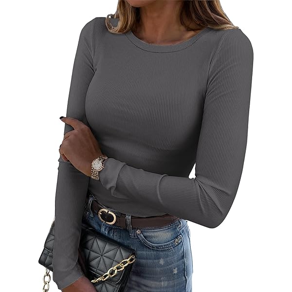 CMTOP Damen Langarmshirt Mit Puffärmeln - Thermo Oberteil Für Herbst/Winter