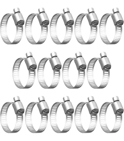 Fascette stringitubo in acciaio inox - set 4 pz - ↔ 8 mm - 13-19 mm | Autoricambi SanMauro