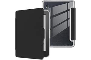 YOUNGME Coque pour Kobo Clara Color 2024 de 6 pouces, ultra transparente, souple, souple, en TPU, avec mise en veille/réveil automatique pour Kobo Clara Couleur, noir