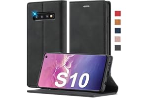 AILICICI 2023 Upgraded Handyhülle für Samsung Galaxy S10 Hülle Leder [Standfunktion][Kartenfach] Klapphülle Flip Case Magnetisch Klapphülle Wallet Lederhülle Cover Klappbar Schutzhülle für Samsung S10 Hülle