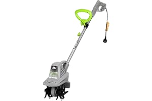 EARTHWISE POWER TOOLS BY ALM Earthwise TC70025 7.5-Inch 2.5-Amp Corded Electric Tiller/Cultivator, Grey