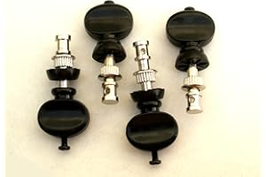JANIKA Black tuning pegs set for 4 string ukulele ukelele friction tuners new - UK Seller