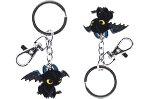 Amasukami | Llavero de Toothless | Llavero de Light Fury（Toothless）