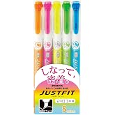 Zebra, Highlighter Fit 5 Colors, Wkt17-5C, 5'li, 5 Renk