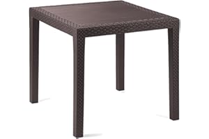Bistrotisch Kunststoff 79x79xH72cm King Mokka eckig Balkontisch Gartentisch Terrassentisch Outdoortisch Tisch Wetterfest