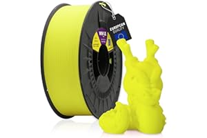 WINKLE Filamento PLA HD Fluorescenti 2.85mm Giallo Elettrico, Bobina da 1kg, Filamento per Stampante 3D FDM, Precisione Dimensionale +/- 0.05mm, Finitura al Fluoro e Facile da Stampare