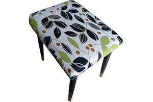 AQIGR Copri Pouf Rettangolare Copertura Dell'Ottomano Fodera per Sedia Copertura dello Sgabello per Pianoforte Copertura della Sedia ​Lavabile Fodera per Pouf (Color : #13, Size : 2PC)