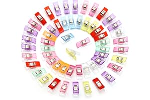 GWHOLE 60 Pcs Sewing Clips Quilting Clips Craft Accessories for Sewing, Quilting, Crocheting, Crafting and Knitting