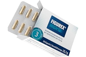 ‎FIGUREX FIGUREX Night Stoffwechsel Kapseln mit Cholin für die Nacht, Innovative Formel mit L-Tryptophan, L-Carnitin, 30 Kapseln