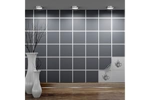 ‎FOLIESEN FoLIESEN - Fliesenaufkleber 10x10 cm | selbstklebende Fliesen-Folie für Bad & Küche | entfernbare Klebe-Folie für Wandfliesen Küchenrückwand & Bordüren | 40 Klebefliesen, Betongrau matt