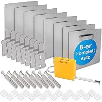 Set di fissaggio autoadesivo supporto per specchio dibond (2 supporti BCB