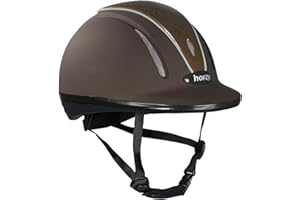 HORZE Casco da Equitazione Regolabile Pacific Defenze Casco Certificato VG1