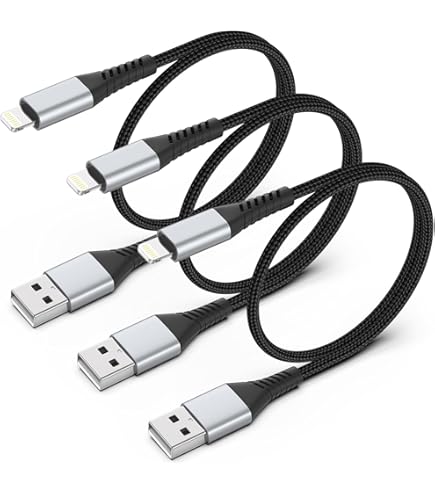 Cavo IPhone Corto YEONPHOM 2Pack 30cm - Lightning USB MFi, Nylon Intrecciato, Ricarica Rapida 3A - Foto 6