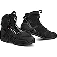 SHIMA EDGE WP Motorbike Boots for Men Waterproof Leather Shoes Summer Leather ATOP Motorcycle Short Ankle Protector Urban Bike Casual Classic Riding Motor Boot