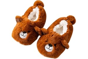 De feuilles Kids Toddler Baby Non-Slip Slippers Warm Lining Soft Sole Crib Shoes for Infant Boys Girls