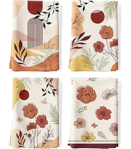 2 PCS Asciugamani Da Cucina Primaverili Con Fiori - Super Assorbenti E Morbidi, 18x26 Pollici - Foto 10