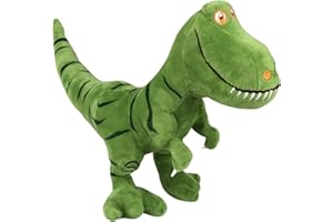 Voarge Peluche en forme de dinosaure - Cadeau d'anniversaire - Jouet en peluche douce - T - Tyrannosaure Rex Tyrannosaurus - 40 cm - Vert