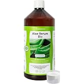 Aloe Verum Bio - Pure Aloe Vera Juice for Drinking - 1L | With All The Fresh Plant Pulp For Your GI Health, Fatigue &amp; Immune