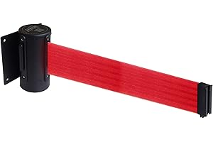 Flexibarrier Wandhalterung inkl. Absperrband (Economy) - 2.3m/4.5m (2.3m, Schwarz/Rot)