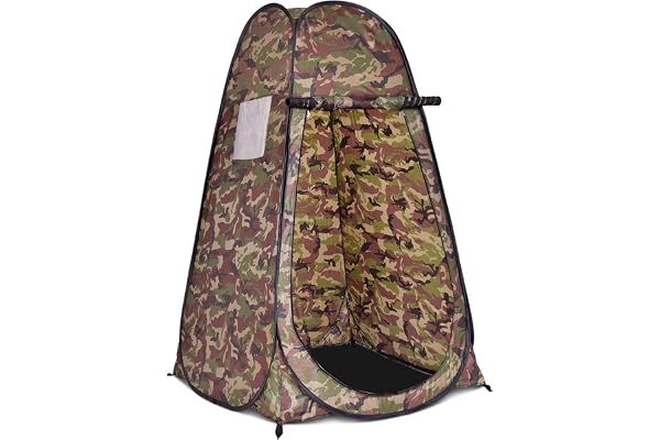 RELAX4LIFE Tente de Douche Instantanée Toilettes Vestiaire pour Camping Pêche Chasse Plage Dimension 120x120x190CM (H x I x L) Deux Couleurs au Choix