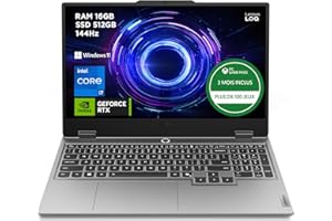 Lenovo LOQ 15IRX10 - Ordinateur Portable Gaming 15.6'' FHD (Intel Core i7-13650HX, RAM 16Go, SSD 512Go, NVIDIA RTX 5060 8GB, Windows 11) Clavier rétroéclairé en Blanc AZERTY Français - Gris