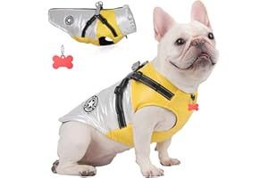 TVMALL Manteaux d'hiver pour Chiens avec Harnais Sport en Plein air Gilet de Vêtements Manteau Chien Veste Combinaison de Ski Temps Froid Vêtements pour Animaux pour Chiens de Taille Moyenne et Petite, XL