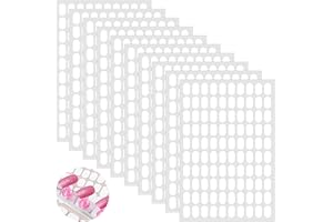 DOPENSPI 1000PCS Mounting Putty, Oval Double Sided Sticky Dots Clear Adhesive Sticky Putty Removable Poster Puttys No Trace Adhesive Tabs Museum Gel for Home Office Decor Nails Art DIY Crafts