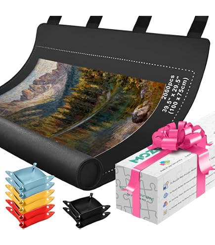 Puz On The Go® | Tapis de Puzzle Pliable Géant 140x100cm | Support Puzzles 3000 Pièces | Feutre Doux Anti-dérapant | Transport Facile | Gonfleur et Organisateurs Inclus | OriginalCorner Puz On The Go® | Tapis de Puzzle Pliable Géant 140x100cm | Support Puzzles 3000 Pièces | Feutre Doux Anti-dérapant | Transport Facile | Gonfleur et Organisateurs Inclus | OriginalCorner