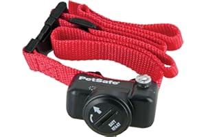 PetSafe - Collier Anti-Fugue Deluxe pour Chien pour Clôture Anti-Fugue avec Fil - Léger - 4 Niveaux de Stimulation et 1 Mode Signal Sonore Seul, à Pile, résistant à la Pluie