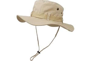UltraKey Chapeau de Soleil à Large Bord Extérieur, Couche Double Style d’armée de Combat Classique Jungle Chapeau de Soleil pour Pêche, Chasse, Camping