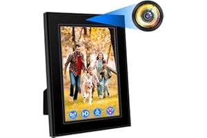 Nisanuki Cámara Espia Oculta, 1080P HD Camaras Espias Camufladas Marco de Fotos, Minicamara Espia on Detección de Movimiento para Seguridad del Hogar y Oficina