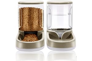 LUCKY-M Gravity karmnik dla zwierząt domowych, miska na wodę i karmę dla psów, zestaw misek na karmę i wodę, automatyczny karmnik dla psów, automatyczny karmnik dla kotów, konstrukcja dla małych, średnich i