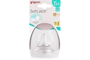 Pigeon SoftLATCH Peristaltic Plus Nipple LLL Size (12+ Months) | Extra Fast Flow | Ultra Soft Silicone | 1 Pc with Case