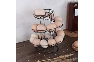 Fiorky Espositore for uova con design a spirale, for uova a spirale, for uova di gallina, for conservare uova di gallina, for piano di lavoro della cucina