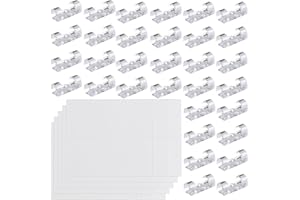 RAYKCE 80 Pièces Clips Câbles Adhésifs, Clips Câbles - Auto adhésifs Transparent Plastique Accroche Cable Clips Fixation Câble Organisateur Bureau de Cordon Clips, pour Dans la Maison le Bureau ou la Voiture