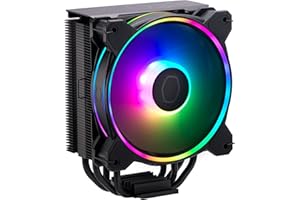 Cooler Master Hyper 212 Halo Refroidisseur Air CPU, Totalement Noir avec Finition Aluminium, 4 x Caloducs à Contact Direct Co