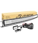 Barre LED Incurvée 32 Pouces 405W Triple Rangées - Super Lumineuse 4x4, Off-Road, Camion, SUV - IP67