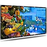 Pantalla de Proyector de 100 Pulgadas, Portátil para Interiores y Exteriores, Pantalla de Proyección Plegable 16: 9 en Relaci