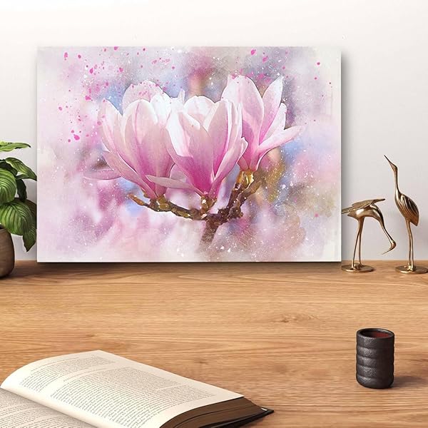 Designart MT14089 C11 Japanese Cherry Blossoms Watercolor Flower