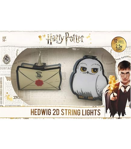 Groovy Harry Potter Luci Di Natale String Lights Hogwarts 2D – Decorazione Luminosa A Tema Per Camera Da Letto E Ufficio - 3