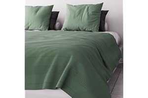 Soleil d'ocre Adele Copriletto, copridivano, Policotone, Verde, 220 x 240 cm