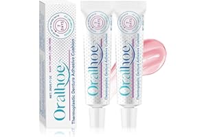 LURELUXE 2x20g Professionale adesiva per protesi dentali,crema fissante per Protesi dentale,Pasta Adesiva Per Protesi Dentale,per migliorare la vestibilità della protesi dentali,Uso quotidiano