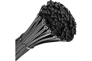 ZARB 300Pcs Cable Ties 100mm x 2.5mm - Black Zip Ties Set of 300pcs Nylon Cable Ties for Wire Management, Black Cable Ties Heavy Duty Zip Ties