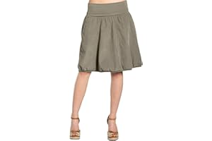 Caspar RO004 Damen Cord Rock Knielang