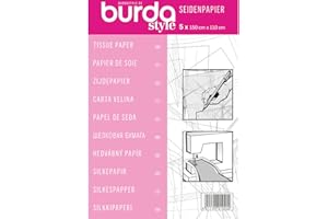 Papier de soie de Burda Style | Semi-transparent pour traçage | 5 grandes feuilles 110 x 150 cm - rose, taille unique | Pour reporter les patrons | Résistant