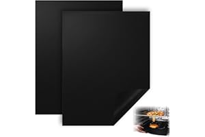 FAGENT 2 Pièce Feuilles de Doublure de Four 40 x 50 cm, Revêtement de Four Universel en Téflon Antiadhésif, Grands Protecteurs de Four Réutilisables, Convient à la Plupart des Fours et Cuisinières