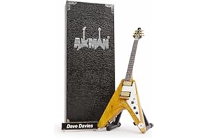 AXMAN Dave Davies (Kinks) miniaturowa replika gitary z pudełkiem ekspozycyjnym i stojakiem